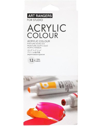 ART RANGERS ألوان أكريلك انبوب 12مللي 12 لون