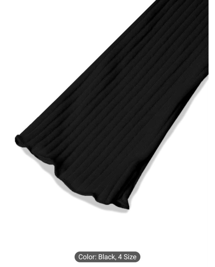 Youth Girls' Casual T-Shirt, Y2K Asymmetrical Neck Lettuce Trim Top