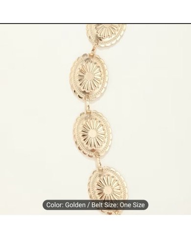 High-end Vintage Women's Golden Waist Chain: Suitable for Daily Wear, Banquets, and Various Formal