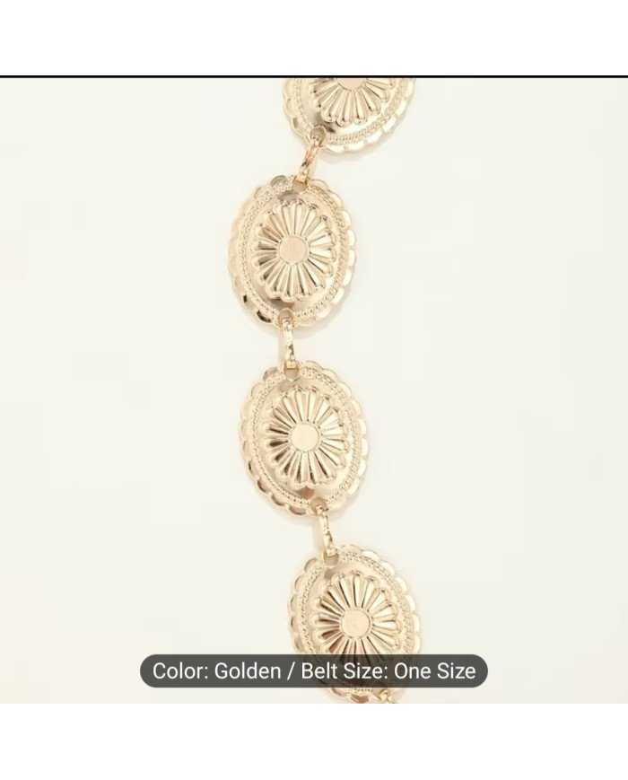 High-end Vintage Women's Golden Waist Chain: Suitable for Daily Wear, Banquets, and Various Formal
