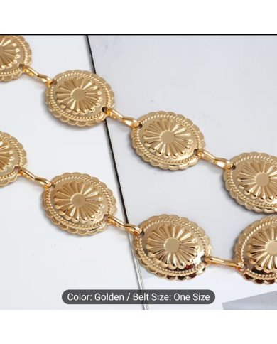 High-end Vintage Women's Golden Waist Chain: Suitable for Daily Wear, Banquets, and Various Formal