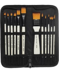 Striped coloring brush set (12 pieces)