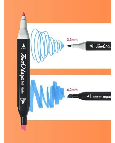 Marker set (24 colors) with a bag