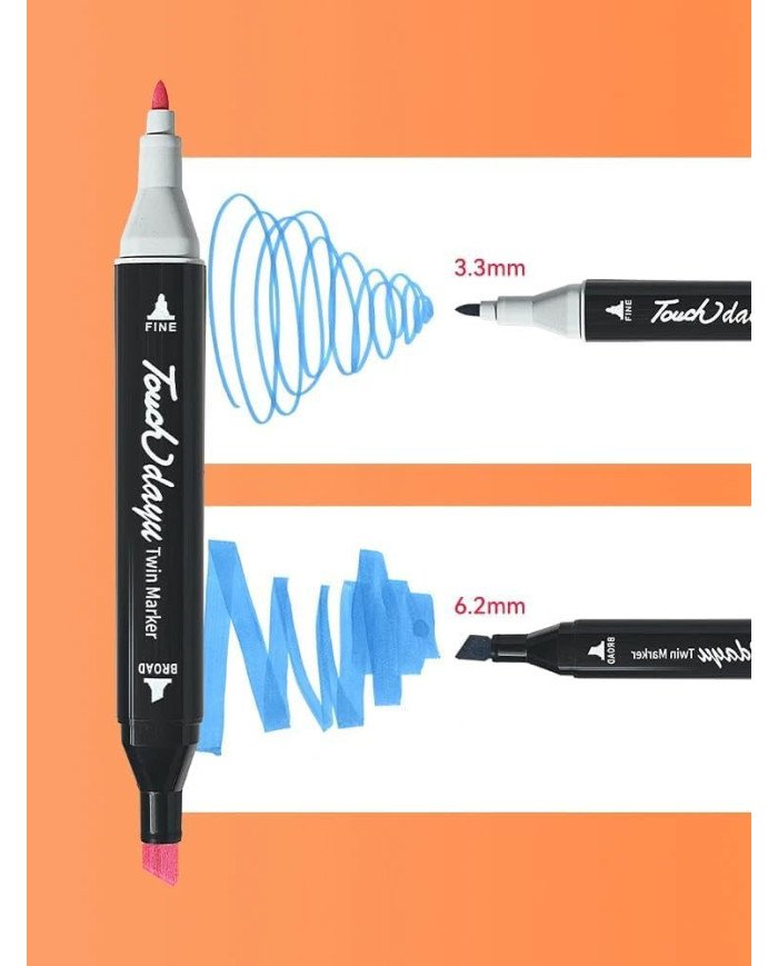 Marker set (24 colors) with a bag