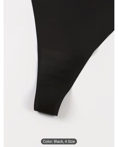 Women's Sexy Black Slim-fit Comfortable Breathable Panties with Playful Pink Lip Print,