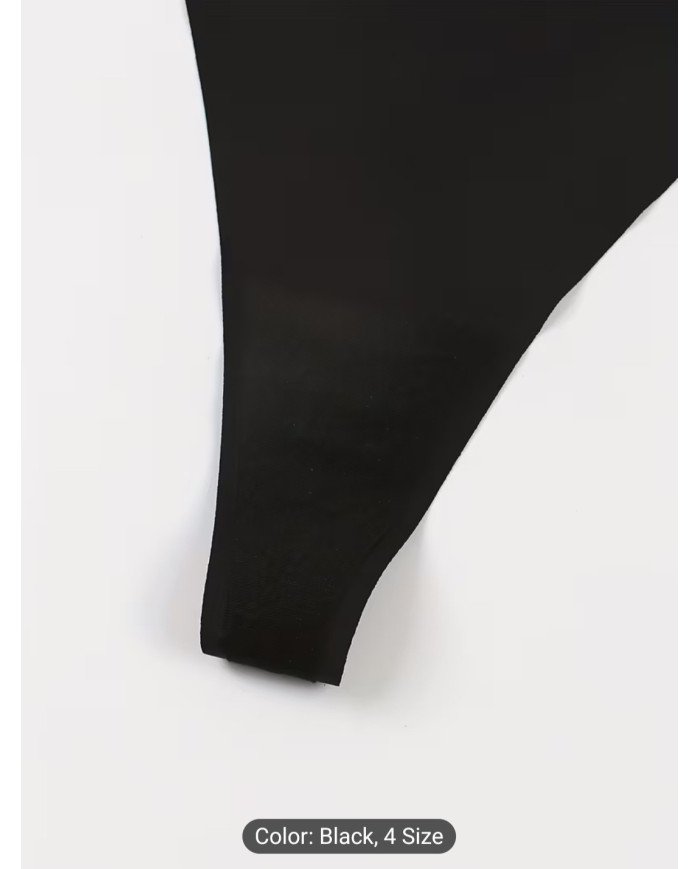 Women's Sexy Black Slim-fit Comfortable Breathable Panties with Playful Pink Lip Print,