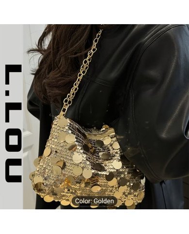 Bling Sequin Crossbody Bag with Detachable Strap & Zipper Closure - Sparkling Shoulder Purse Suitable