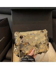 Bling Sequin Crossbody Bag with Detachable Strap & Zipper Closure - Sparkling Shoulder Purse Suitable