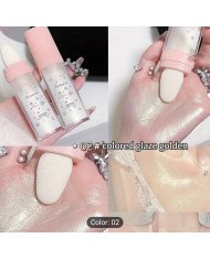 3color High Light Flapping Powder Brightens The Whole Height of The Face,