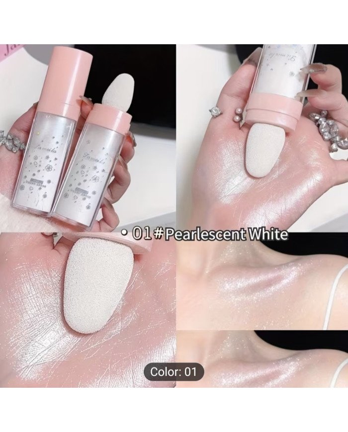 3color High Light Flapping Powder Brightens The Whole Height of The Face,
