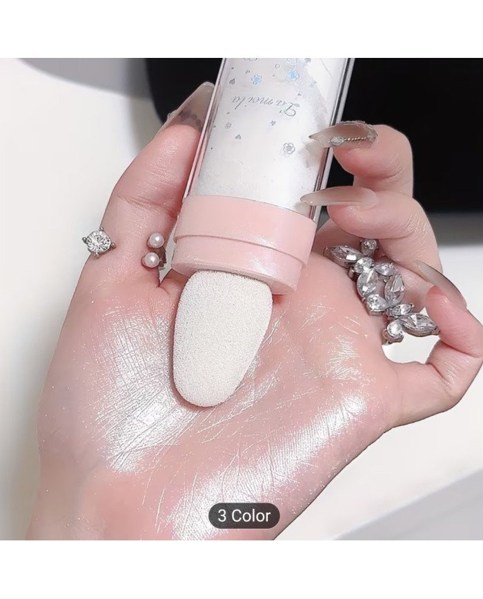 3color High Light Flapping Powder Brightens The Whole Height of The Face,