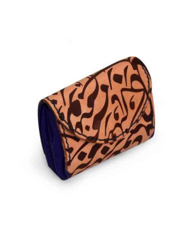 Leather Handmade Port Monet with Arabic calligraphy