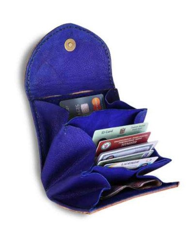 Leather Handmade Port Monet with Arabic calligraphy