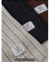 One-Pack of Boys' Striped and Solid Long-Sleeve Sweaters