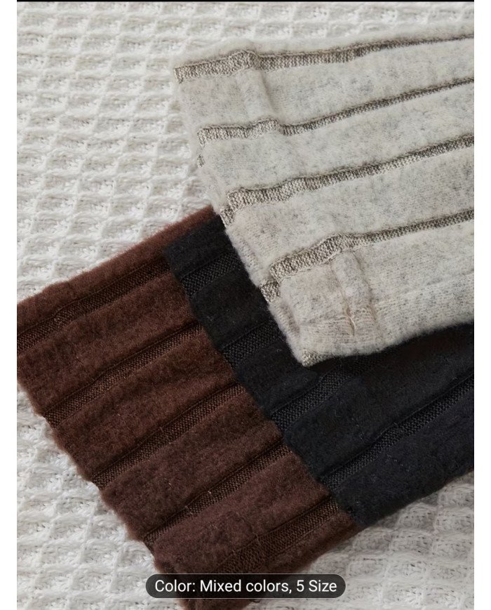 One-Pack of Boys' Striped and Solid Long-Sleeve Sweaters