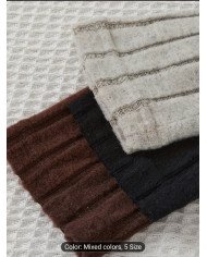 One-Pack of Boys' Striped and Solid Long-Sleeve Sweaters