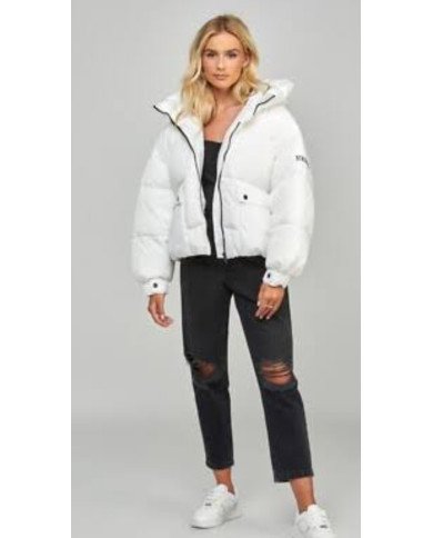 SIKSILK Winter jacket - white