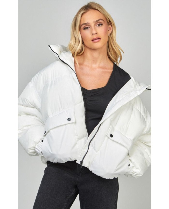 SIKSILK Winter jacket - white