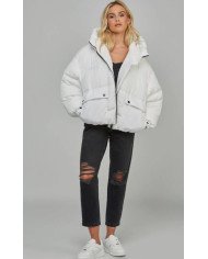 SIKSILK Winter jacket - white