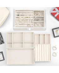 Clear Acrylic Jewelry Storage Box of 3 Drawers