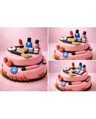 Luxury Fashionable Make up girly birthday cake 🎂