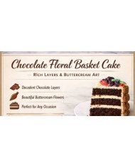 Chocolate floral basket cake 🎂
