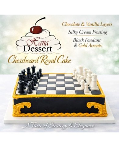 🍒✨ Chessboard Royal Cake ✨🍫