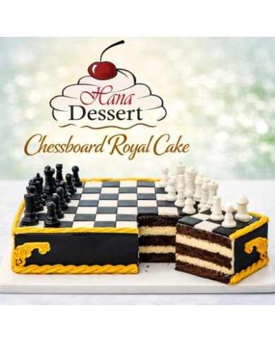 🍒✨ Chessboard Royal Cake ✨🍫