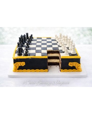 🍒✨ Chessboard Royal Cake ✨🍫