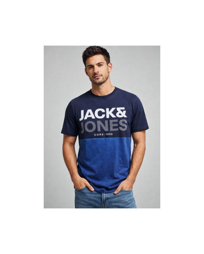 Jack & Jones CORE:1990 Two‑Tone Men’s T‑Shirt
