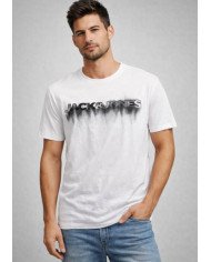 Jack & Jones Fade Logo White Men’s T‑Shirt
