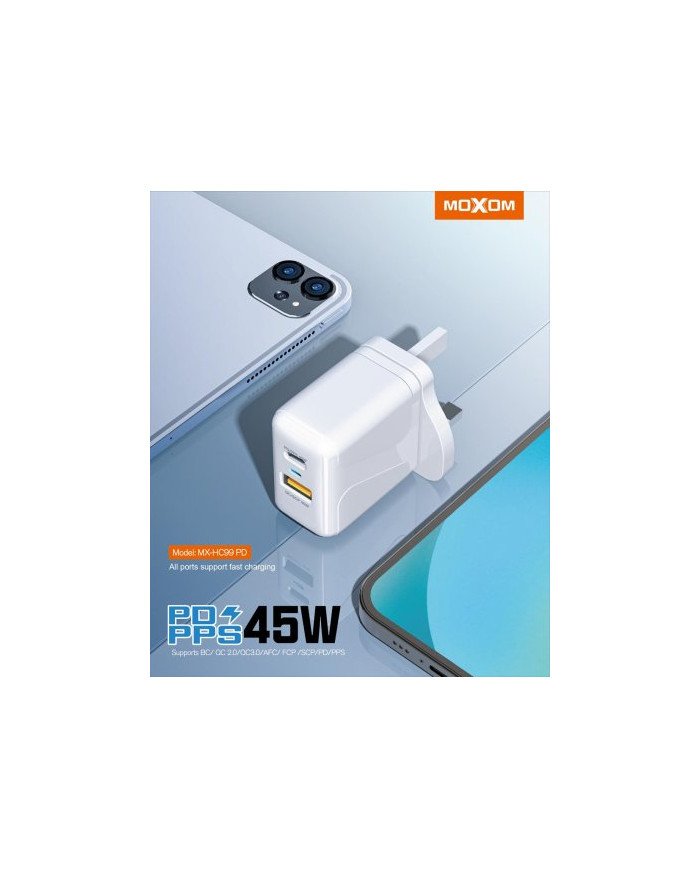 Moxom 45watt plug charger
