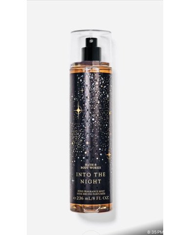 Bath & Body Works “Into the Night” Fine Fragrance Mist, 8 fl oz (236 mL).