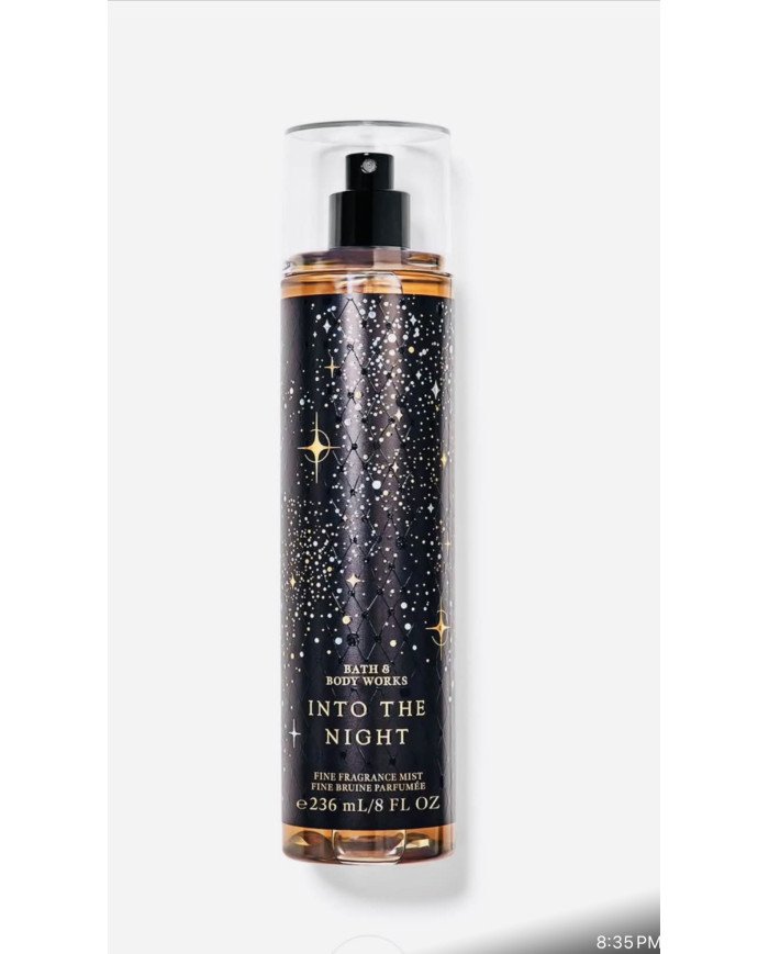 Bath & Body Works “Into the Night” Fine Fragrance Mist, 8 fl oz (236 mL).