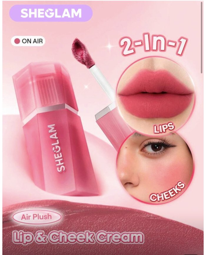 SHEGLAM Air Plush Lip & Cheek Cream