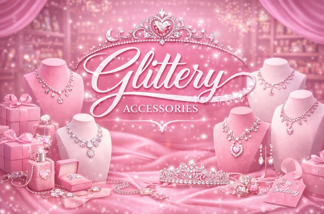 Glittery banner